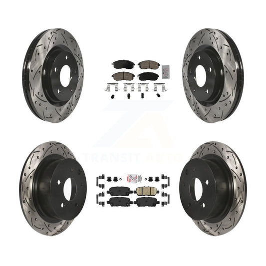 [Avant et Arrière] Disque et plaquette de frein pour 17-19 Nissan Sentra Turbocharged KDA-102646
