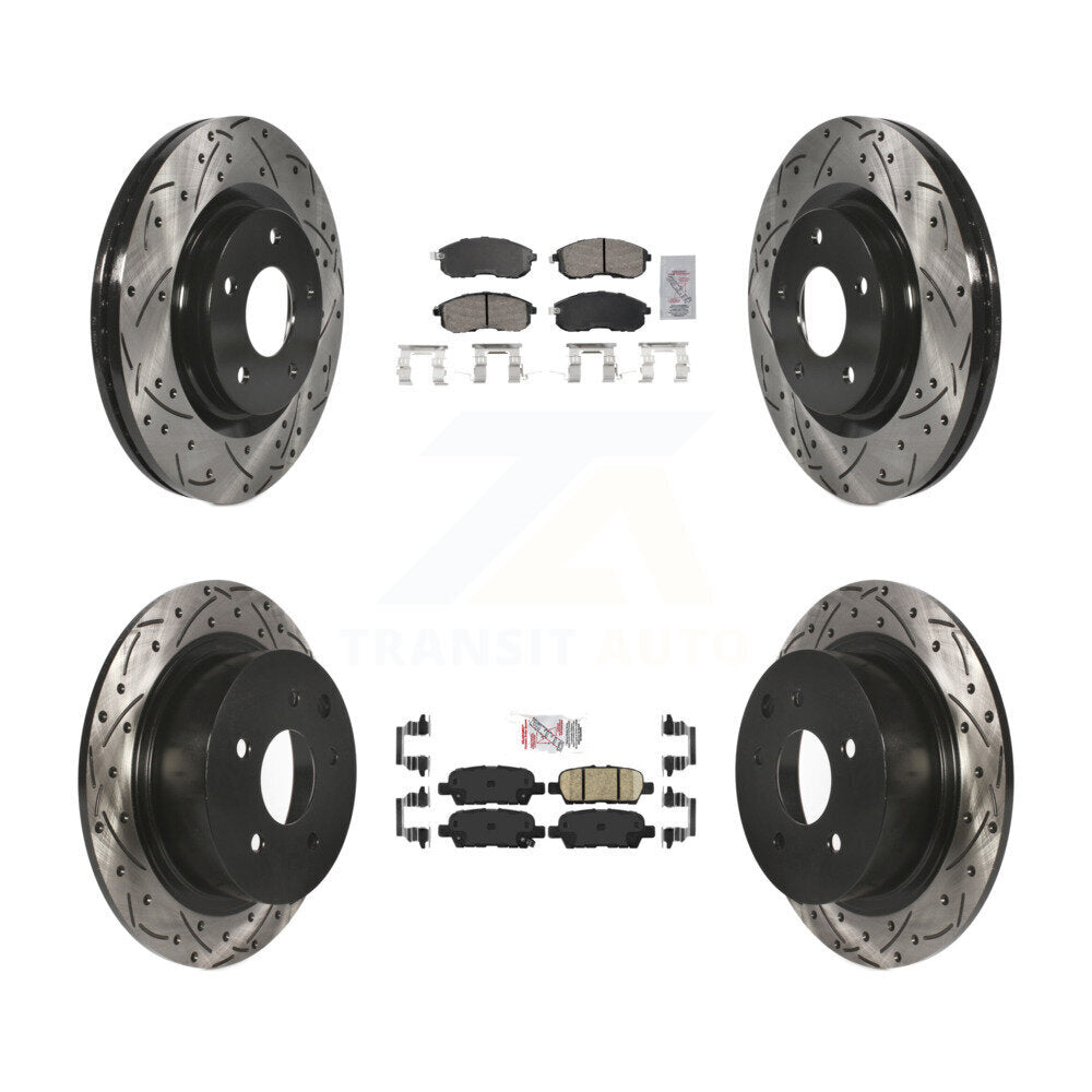 [Avant et Arrière] Disque et plaquette de frein pour 17-19 Nissan Sentra Turbocharged KDA-102647