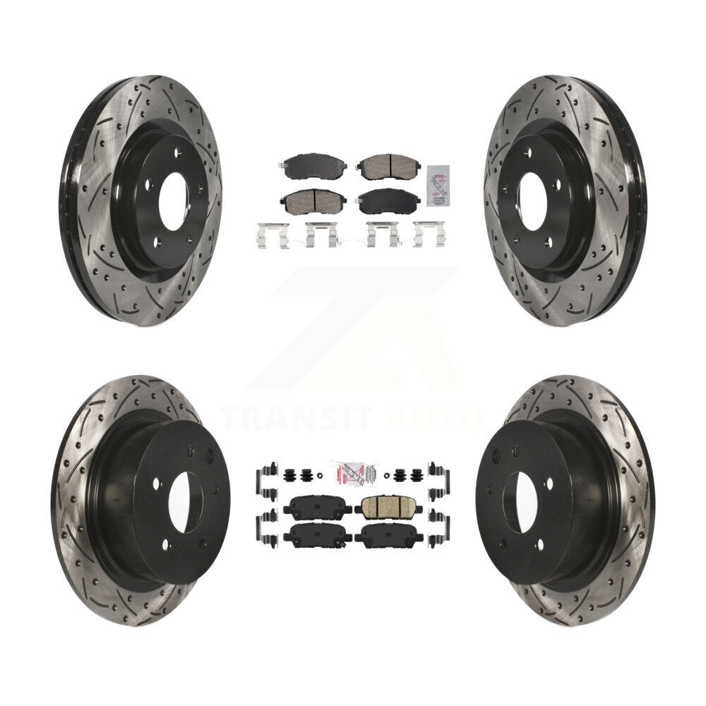 [Avant et Arrière] Disque et plaquette de frein pour 17-19 Nissan Sentra Turbocharged KDA-102648