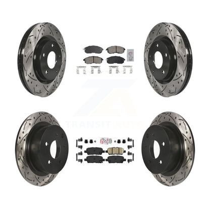 [Avant et Arrière] Disque et plaquette de frein pour 17-19 Nissan Sentra Turbocharged KDA-102648