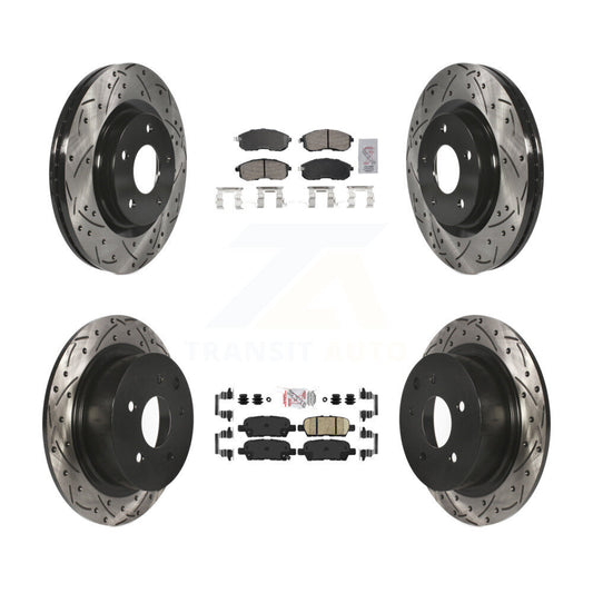 [Avant et Arrière] Disque et plaquette de frein pour 17-19 Nissan Sentra Turbocharged KDA-102648