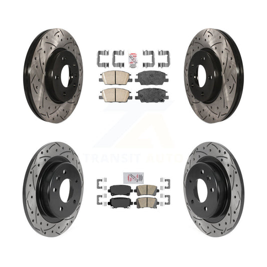 [Avant et Arrière] Disque et plaquette de frein pour 16 Chevrolet Malibu Carryover Model KDA-102669