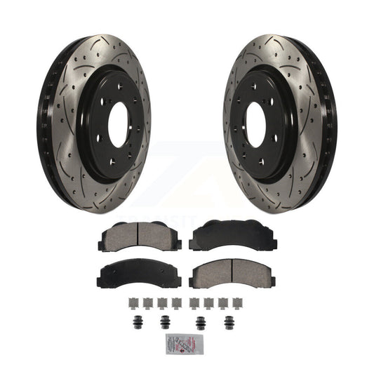 [Avant] Disque et plaquette de frein pour 2010-2014 Ford F-150 With 7 Lug Wheels KDA-102782