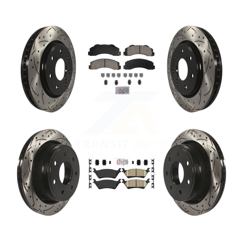 [Avant et Arrière] Disque et plaquette de frein pour 12-14 Ford F-150 With 7 Lug Wheels KDA-102820