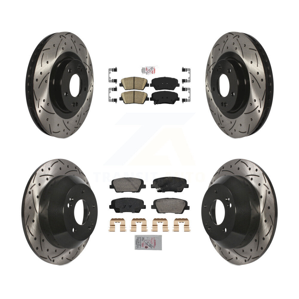 [Avant et Arrière] Disque et plaquette de frein pour Hyundai Santa Fe Sport Kia Sorento KDA-102845