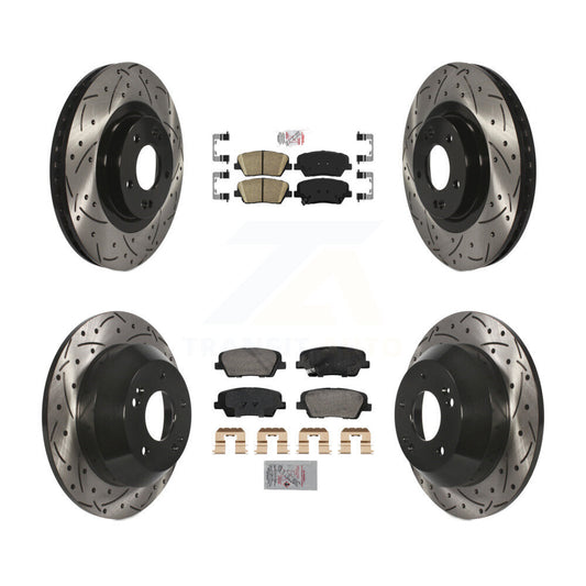 [Avant et Arrière] Disque et plaquette de frein pour Hyundai Santa Fe Sport Kia Sorento KDA-102845