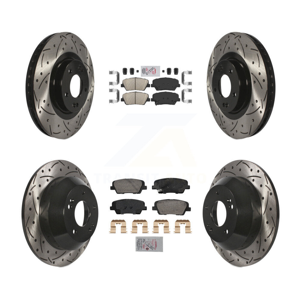 [Avant et Arrière] Disque et plaquette de frein pour Hyundai Santa Fe Sport Kia Sorento KDA-102847