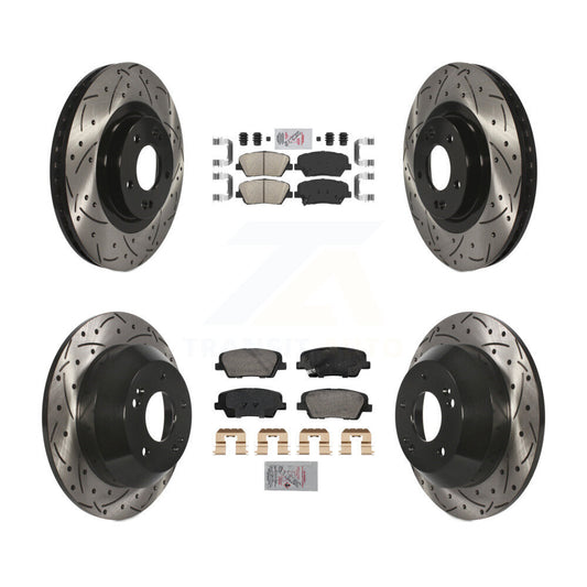 [Avant et Arrière] Disque et plaquette de frein pour Hyundai Santa Fe Sport Kia Sorento KDA-102847