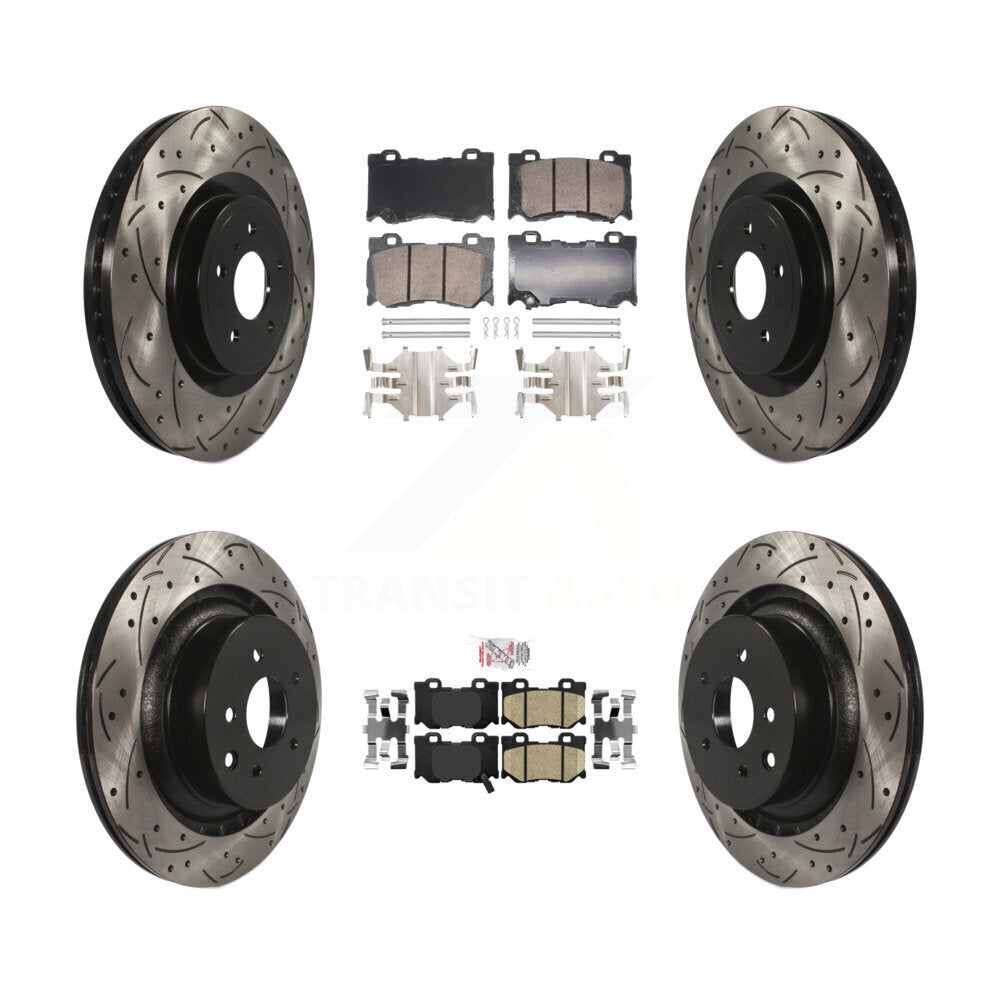 [Avant et Arrière] Disque et plaquette de frein pour INFINITI G37 RWD With Brembo Brakes KDA-102865