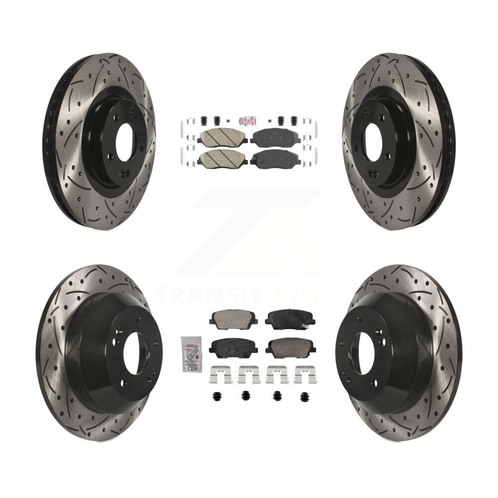 [Avant et Arrière] Disque et plaquette de frein pour 2013-2016 Hyundai Santa Fe XL 3.3L KDA-102884