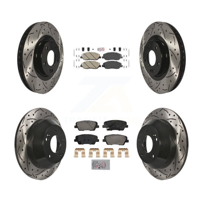 [Avant et Arrière] Disque et plaquette de frein pour 2013-2016 Hyundai Santa Fe XL 3.3L KDA-102885