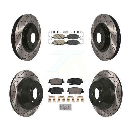 [Avant et Arrière] Disque et plaquette de frein pour 2013-2016 Hyundai Santa Fe XL 3.3L KDA-102885