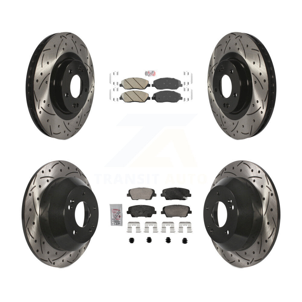 [Avant et Arrière] Disque et plaquette de frein pour 2013-2016 Hyundai Santa Fe XL 3.3L KDA-102886