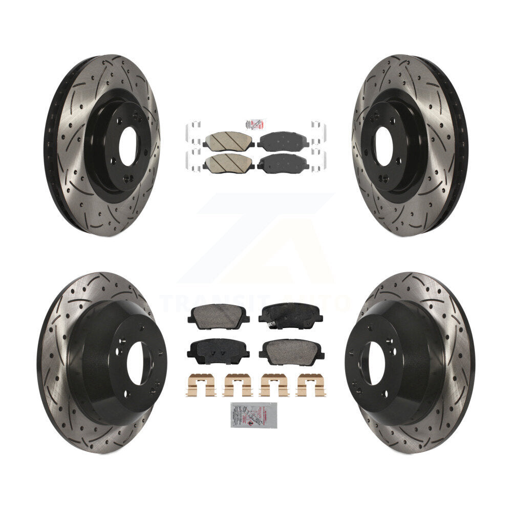[Avant et Arrière] Disque et plaquette de frein pour 2013-2016 Hyundai Santa Fe XL 3.3L KDA-102887