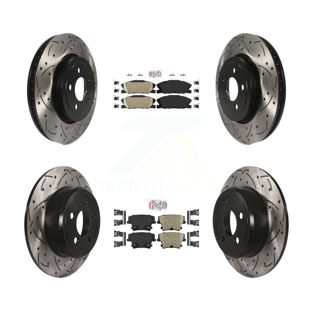 [Avant et Arrière] Disque et plaquette de frein pour Dodge Charger Pursuit with RWD 3.6L KDA-102946