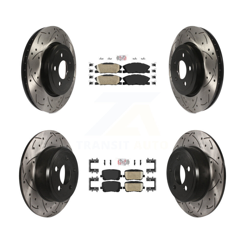 [Avant et Arrière] Disque et plaquette de frein pour Dodge Charger Pursuit with RWD 3.6L KDA-102948