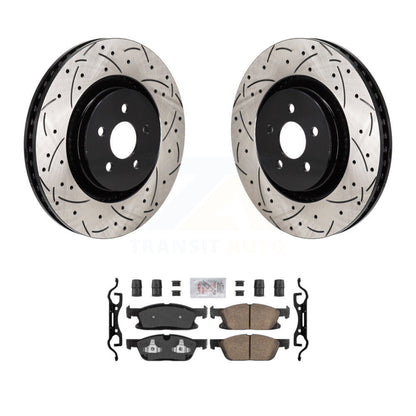 [Avant] Disque et plaquette de frein pour Ford Edge 2.7L With Red Painted Calipers KDA-103021