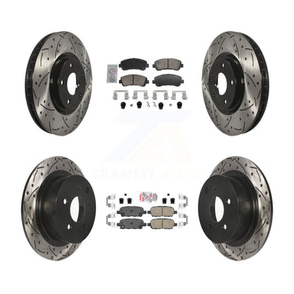 [Avant et Arrière] Disque et plaquette de frein pour 2007-2012 Nissan Sentra SE-R Spec V KDA-103099