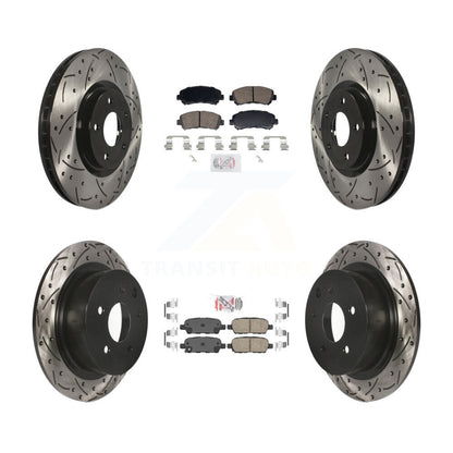 [Avant et Arrière] Disque et plaquette de frein pour 2007-2012 Nissan Sentra SE-R Spec V KDA-103100