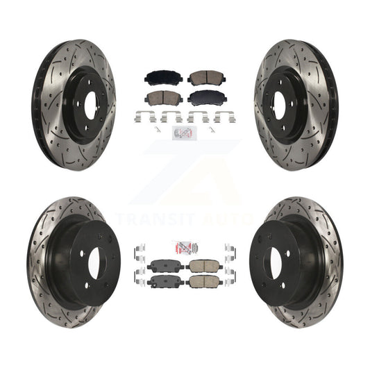 [Avant et Arrière] Disque et plaquette de frein pour 2007-2012 Nissan Sentra SE-R Spec V KDA-103100