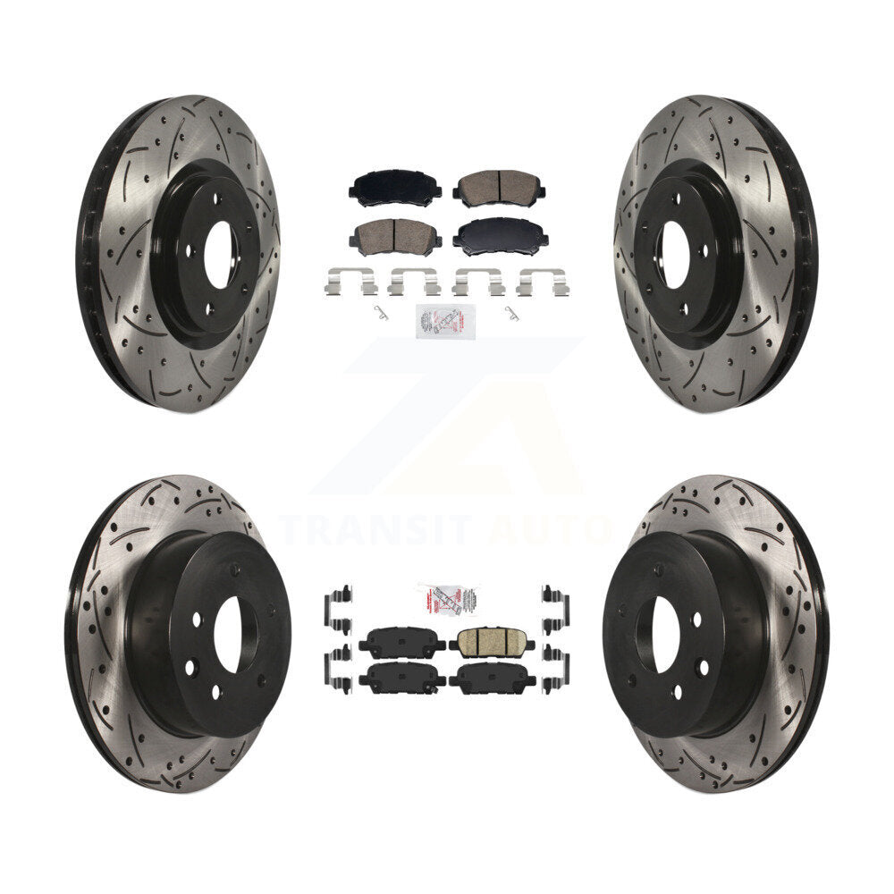 [Avant et Arrière] Disque et plaquette de frein pour 2014-2017 Nissan Juke Nismo RS KDA-103104