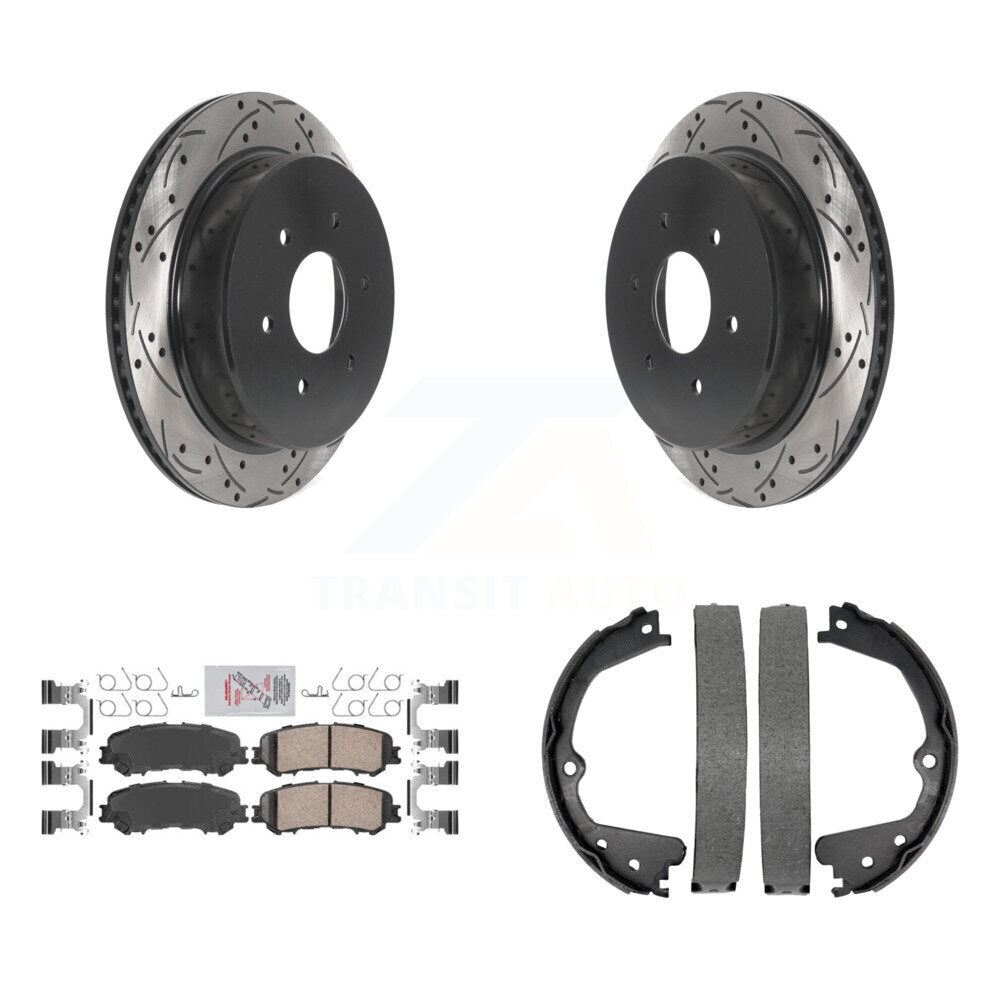 [Arrière] Disque et plaquette de frein pour 17-23 Nissan TITAN KDA-103520