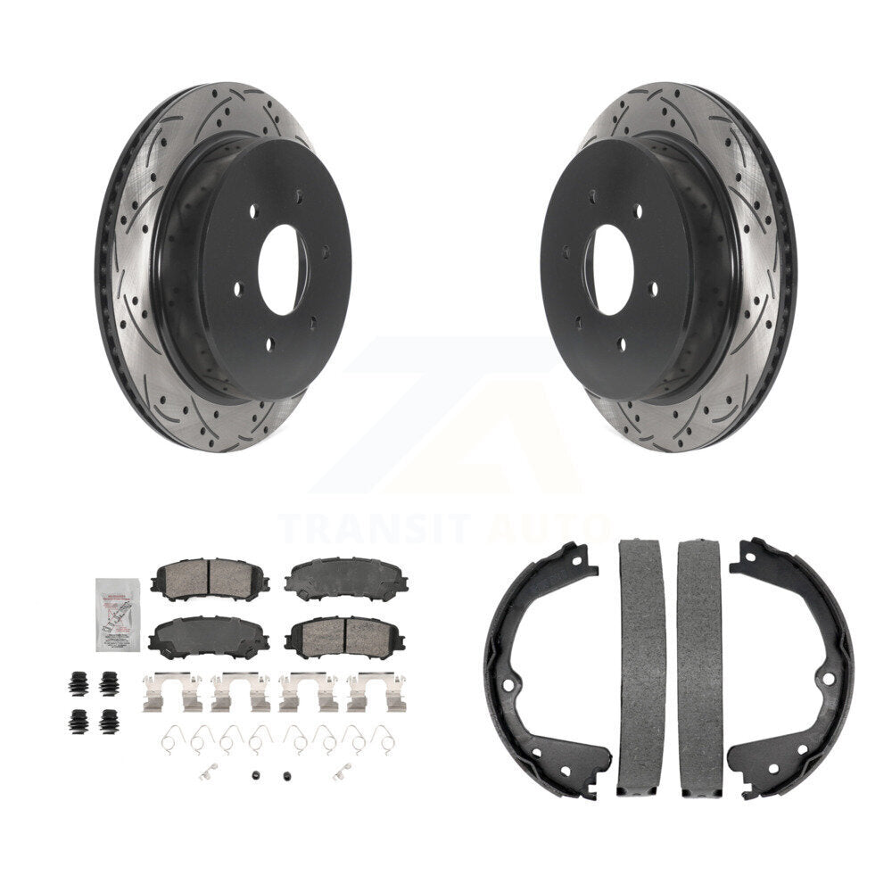 [Arrière] Disque et plaquette de frein pour 17-23 Nissan TITAN KDA-103521