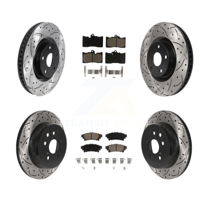 [Avant + Arrière] Kit de Disque et plaquette (céramique) de frein pour Lexus GS350 IS300 IS350 RC350 IS200t RC300 RC200t GS300 GS200t GS450h KDC-100001