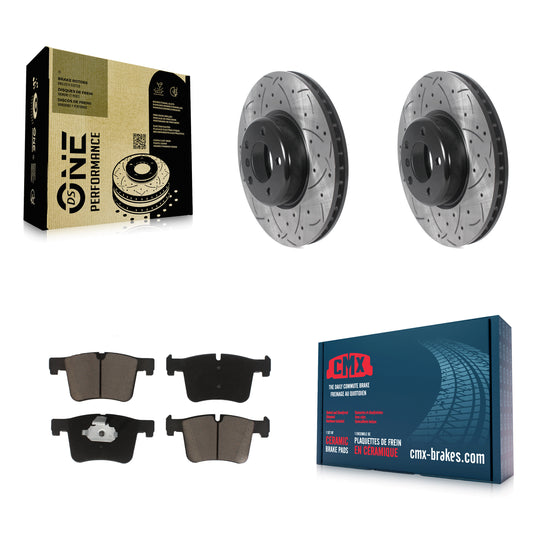 [Avant] Kit de disque (percé rainuré revêtu) et plaquette (céramique) de frein pour BMW 335i xDrive 435i 328i GT 328d 330i Gran Coupe KDC-100039