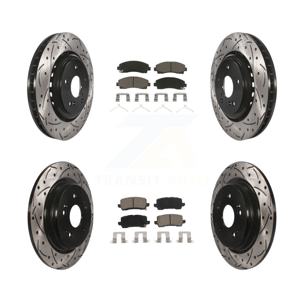 [Avant et Arrière] Disque et plaquette de frein pour 2015-2020 Acura TLX KDC-100347