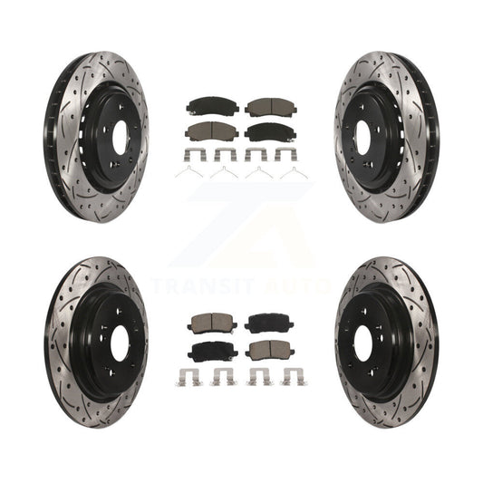 [Avant et Arrière] Disque et plaquette de frein pour 2015-2020 Acura TLX KDC-100347