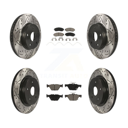 [Avant + Arrière] Kit de disque (percé rainuré revêtu) et plaquette (céramique) de frein pour 2016-2019 Subaru Legacy 2.5L KDC-100544