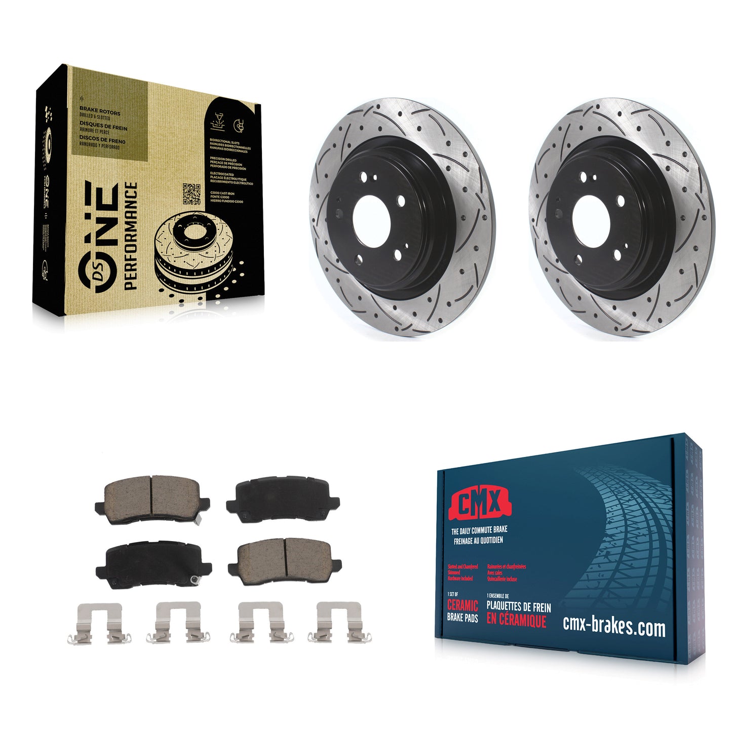 [Arrière] Disque et plaquette de frein pour 2017-2020 Acura MDX KDC-100746