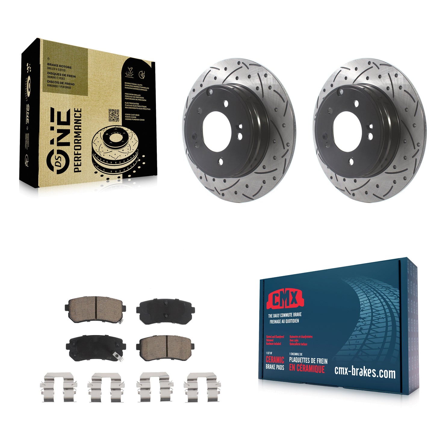 [Arrière] Disque et plaquette de frein pour Hyundai Sonata Kia Optima KDC-100768