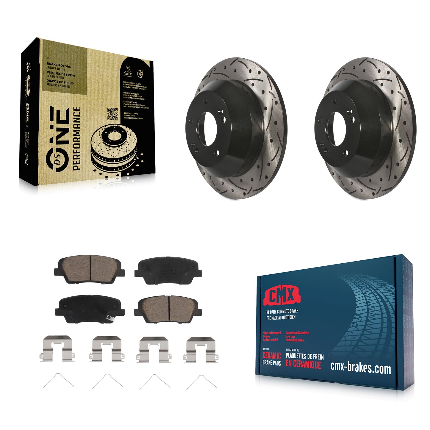 [Arrière] Disque et plaquette de frein pour Kia Sorento Hyundai Santa Fe Sport XL KDC-100809