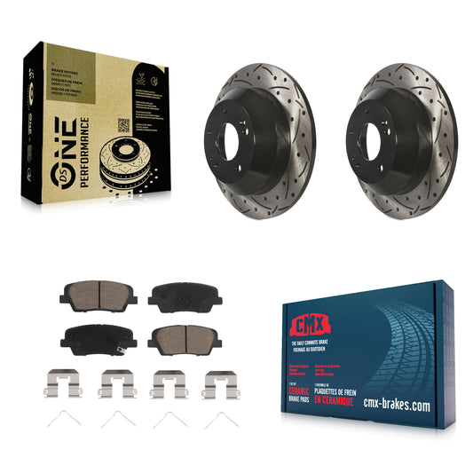 [Arrière] Disque et plaquette de frein pour Kia Sorento Hyundai Santa Fe Sport XL KDC-100809