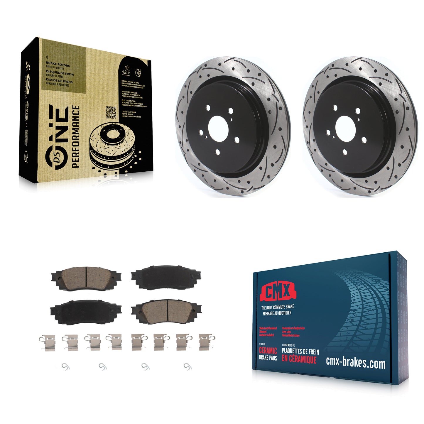 [Arrière] Disque et plaquette de frein pour Lexus RX350 RX450h RX350L RX450hL KDC-100829