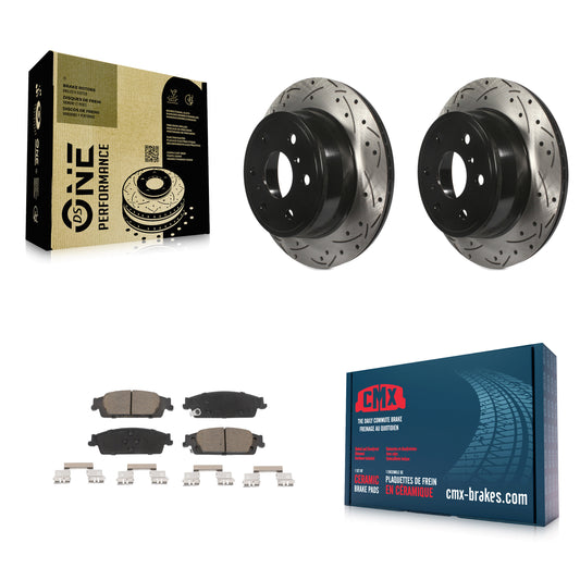 [Arrière] Disque et plaquette de frein pour Chevrolet GMC Silverado 1500 Sierra Tahoe KDC-100898