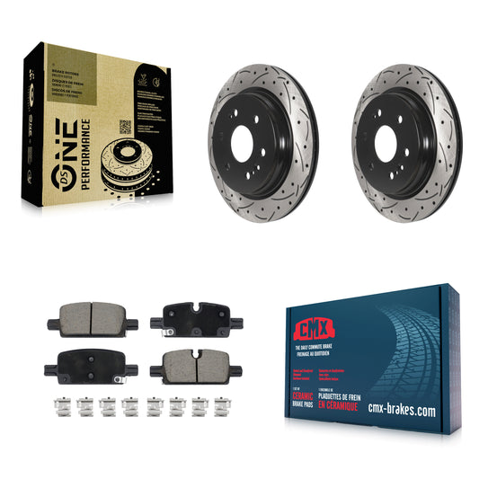 [Arrière] Disque et plaquette de frein pour GMC Chevrolet Silverado 1500 Sierra Yukon KDC-100963