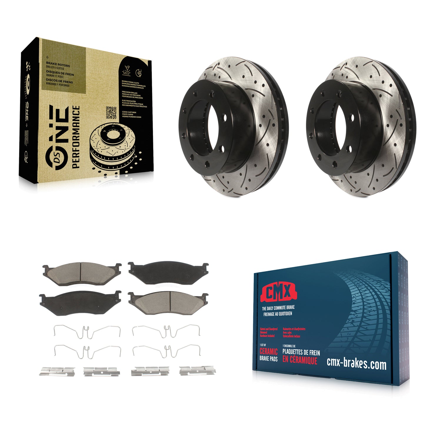 [Avant] Disque et plaquette de frein pour Ford F-450 Super Duty With 8 Lug Wheels KDC-100981