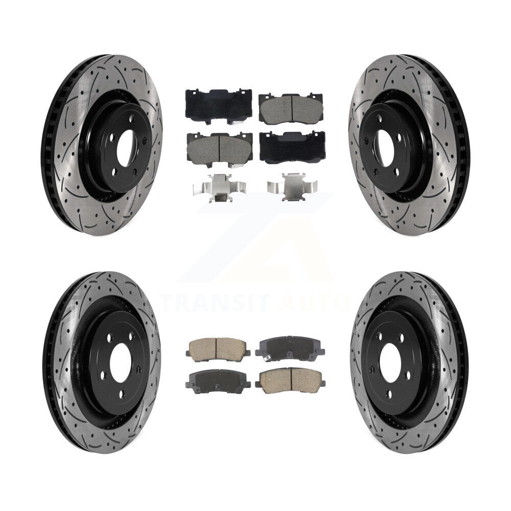 [Avant et Arrière] Disque et plaquette de frein pour Ford Mustang Without Brembo Brakes KDC-101058