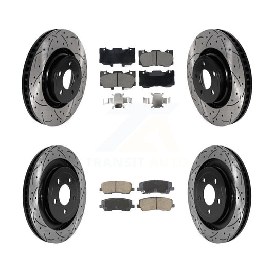 [Avant et Arrière] Disque et plaquette de frein pour Ford Mustang Without Brembo Brakes KDC-101058