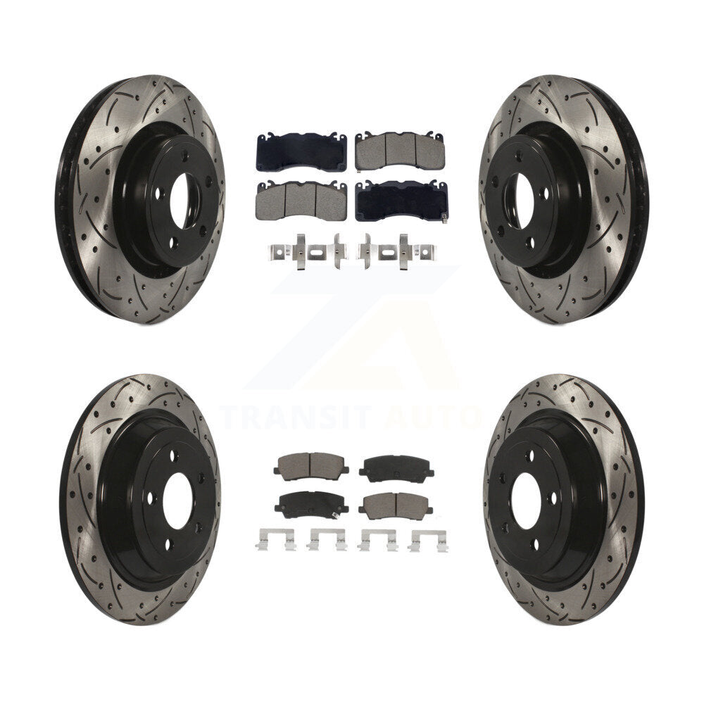 [Avant et Arrière] Disque et plaquette de frein pour 15 Ford Mustang With Brembo Brakes KDC-101059