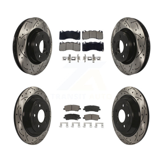 [Avant et Arrière] Disque et plaquette de frein pour 15 Ford Mustang With Brembo Brakes KDC-101059