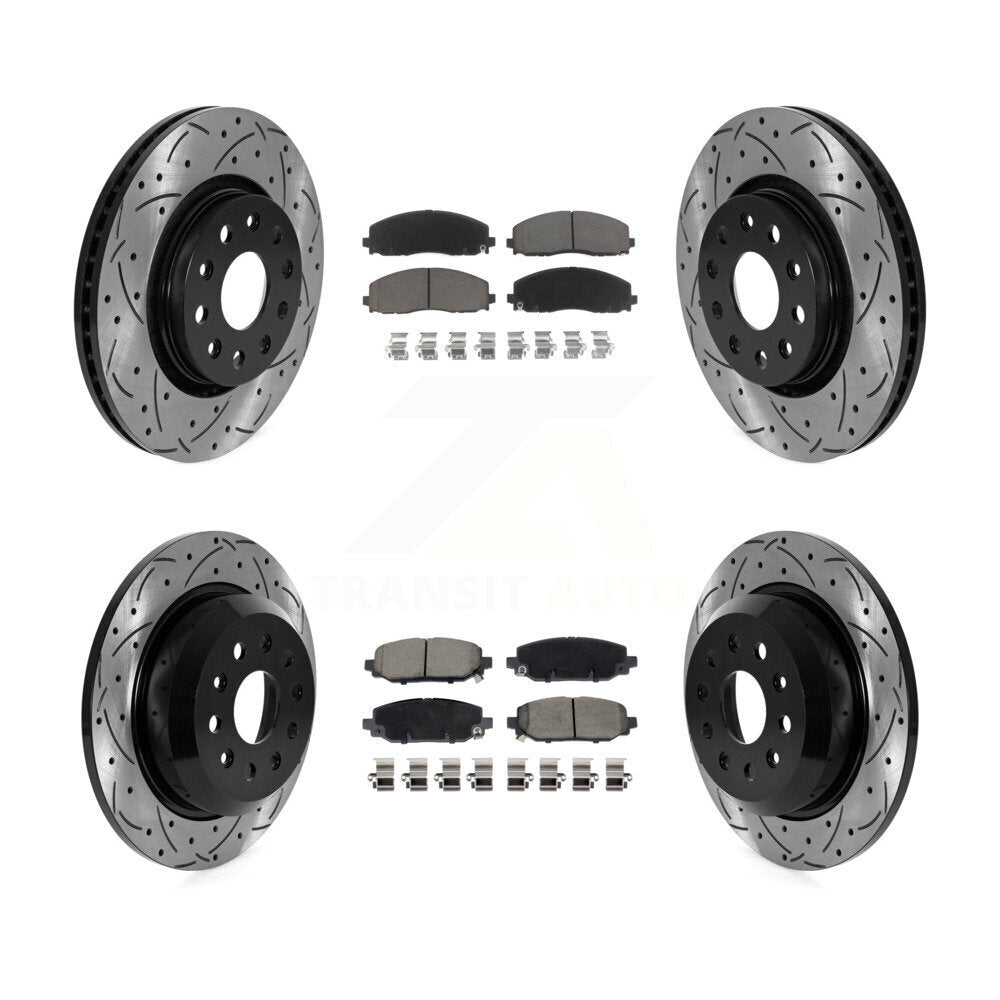 [Avant et Arrière] Disque et plaquette de frein pour 2018-2020 Jeep Wrangler Rubicon KDC-101062