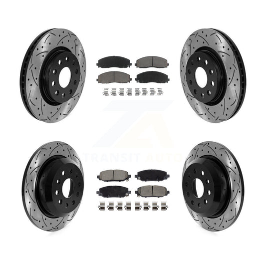 [Avant et Arrière] Disque et plaquette de frein pour 2018-2020 Jeep Wrangler Rubicon KDC-101062