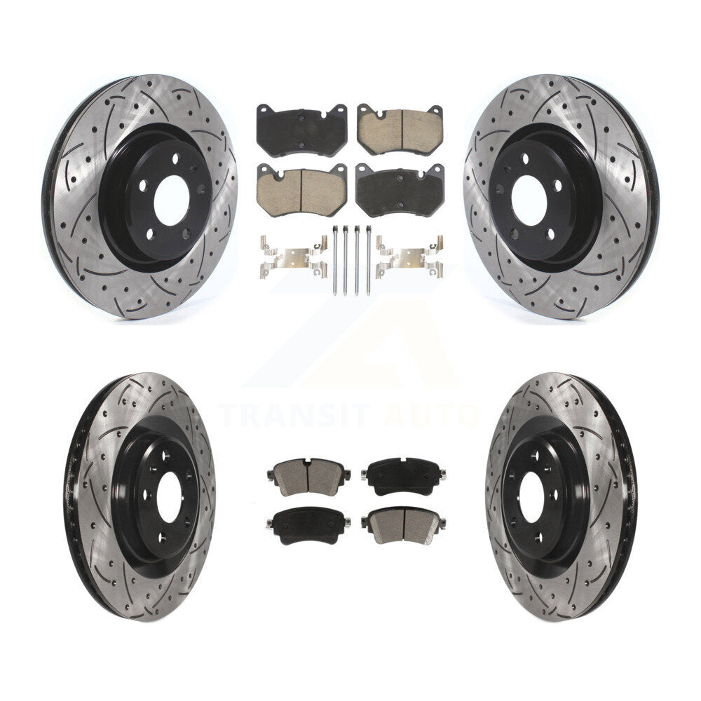 [Avant et Arrière] Disque et plaquette de frein pour 2018 Audi Q5 With Brembo Calipers KDC-101080