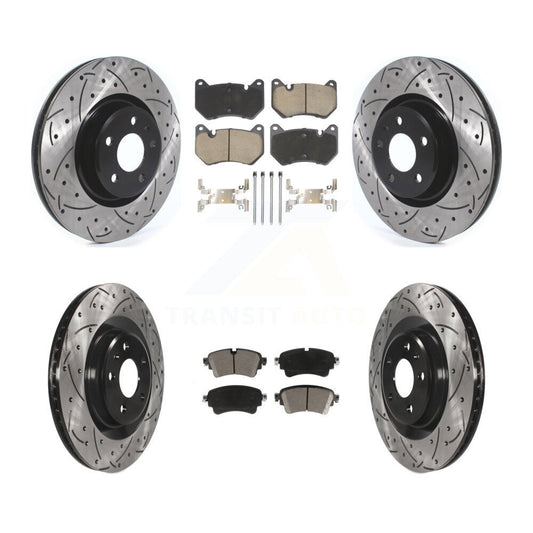 [Avant et Arrière] Disque et plaquette de frein pour 2018 Audi Q5 With Brembo Calipers KDC-101080