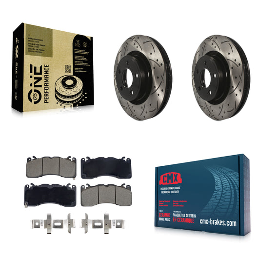 [Avant] Disque et plaquette de frein pour 2015 Ford Mustang V6 With Brembo Brakes KDC-101099