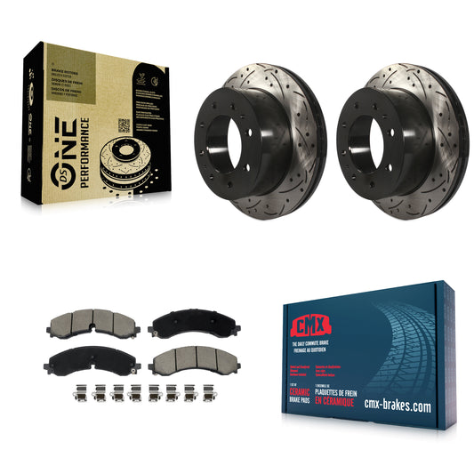 [Arrière] Disque et plaquette de frein pour GMC Chevrolet Sierra 2500 HD Silverado KDC-101119